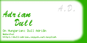 adrian dull business card