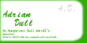 adrian dull business card